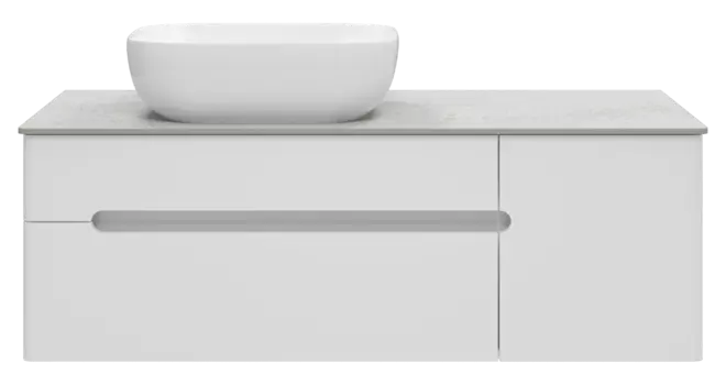 Тумба под раковину Misty Роял 119 см П-Роя-01120-011П2Я подвесная, белая