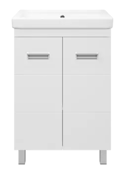 Тумба под раковину Misty Селена 55 см П-Сел01060-01Пр напольная, белая