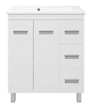 Тумба под раковину Misty Селена 74 см П-Сел01075-01Пр3Я напольная, белая