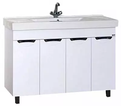 Тумба под раковину Misty София 118 см П-Соф01120-011Пр напольная, белая