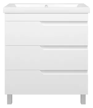 Тумба под раковину Misty Софт 72 см П-Соф-01075-0113Я напольная, белая