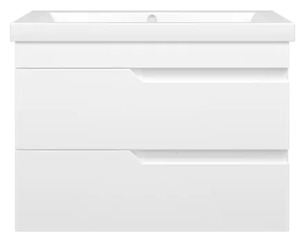Тумба под раковину Misty Софт 72 см П-Соф-01075-011П2Я подвесная, белая