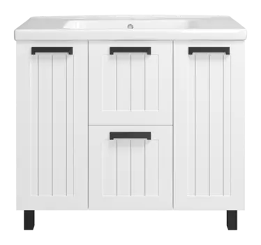 Тумба под раковину Misty Спарта 97 см П-Спа-06100-01-012Я напольная, белая