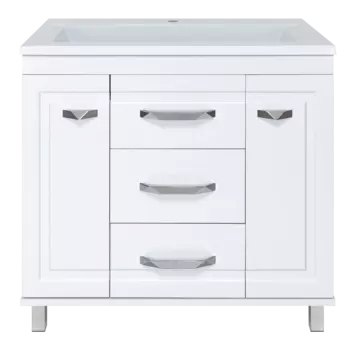 Тумба под раковину Misty Терра 90 см П-Тер01090-0113Я напольная, белая