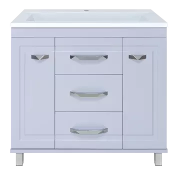 Тумба под раковину Misty Терра 90 см П-Тер01090-01503Я напольная, серая