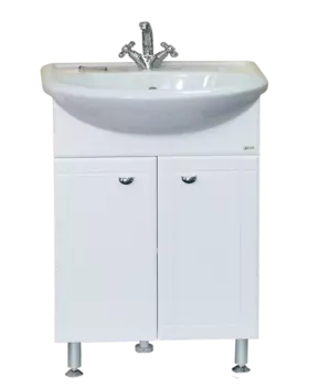 Тумба под раковину Misty Уют 48 см Э-Уют01050-01Пр напольная, белая
