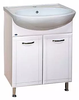 Тумба под раковину Misty Уют 60 см Э-Уют01060-01Пр напольная, белая