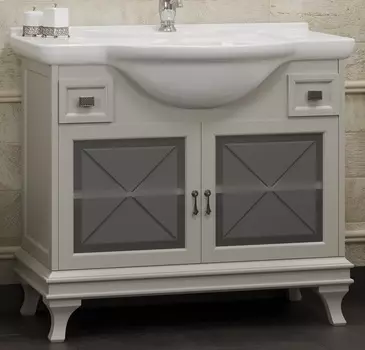 Тумба под раковину Opadiris Борджи 85 слоновая кость напольная