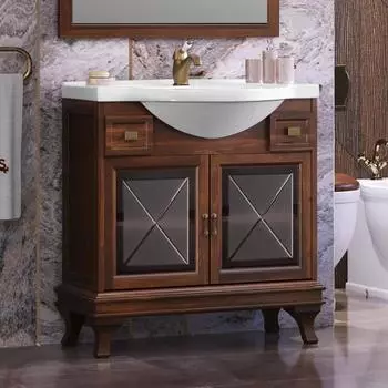 Тумба под раковину Opadiris Борджи 87 см 00-00006743 светлый орех