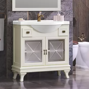 Тумба под раковину Opadiris Борджи 87 см 00-00006742 слоновая кость