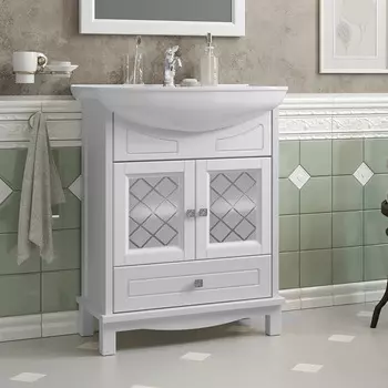 Тумба под раковину Opadiris Омега 65 см 00-00007358 напольная, белая матовая