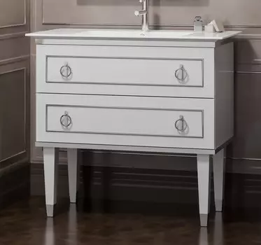 Тумба под раковину Opadiris Порто 100 Белый/Хром напольная