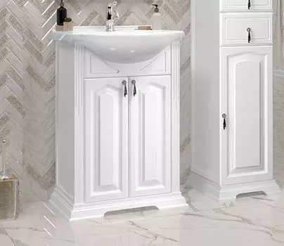 Тумба под раковину Opadiris Риспекто 52 см 00-00007072 белый матовый