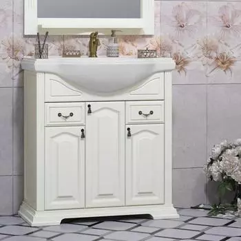 Тумба под раковину Opadiris Риспекто 83 см 00-00006022 слоновая кость