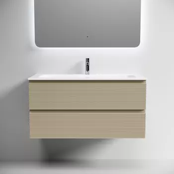 Тумба под раковину Sancos Folk 100 см FL100CP подвесная, капучино