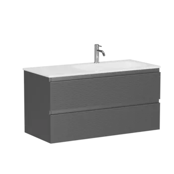 Тумба под раковину Sancos FOLK 100 см FL100RGS Grey soft