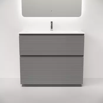 Тумба под раковину Sancos Folk Floor 100 см FL100FES напольная, Ergraut soft