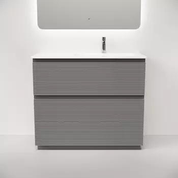 Тумба под раковину Sancos Folk Floor 100 см FL100FRES правая, напольная, Ergraut soft