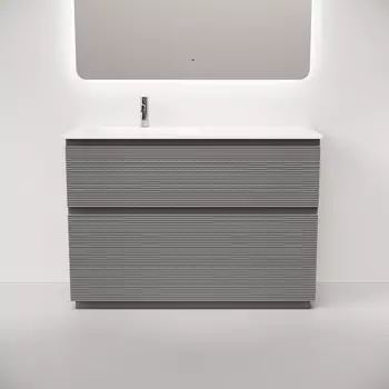 Тумба под раковину Sancos Folk Floor 120 см FL120FLES левая, напольная, Ergraut soft