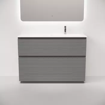 Тумба под раковину Sancos Folk Floor 120 см FL120FRES правая, напольная, Ergraut soft