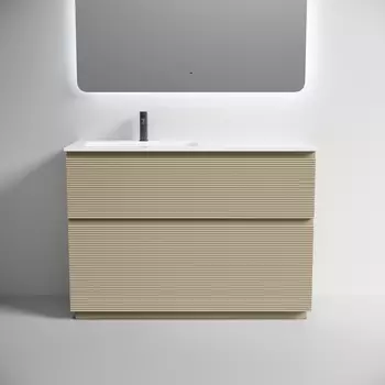 Тумба под раковину Sancos Folk Floor 120 см FL120FLCP левая, напольная, капучино