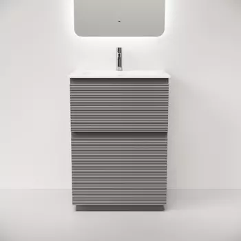 Тумба под раковину Sancos Folk Floor 59 см FL60FES напольная, Ergraut soft