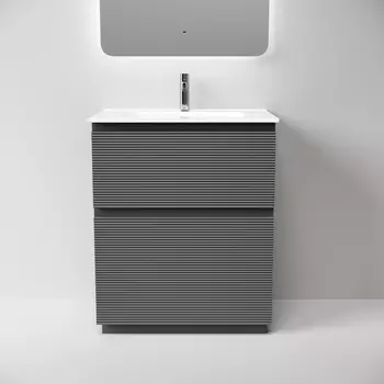 Тумба под раковину Sancos Folk Floor 69 см FL70FGS напольная, Grey soft