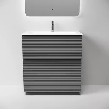 Тумба под раковину Sancos Folk Floor 79 см FL80FGS напольная, Grey soft