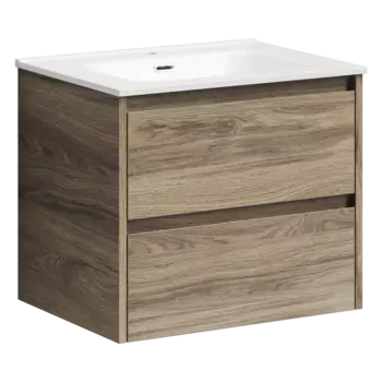 Тумба под раковину Sancos Libra 59 см LB60ECH подвесная, дуб чарльстон