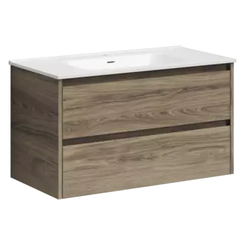 Тумба под раковину Sancos Libra 89 см LB90ECH дуб подвесная, чарльстон