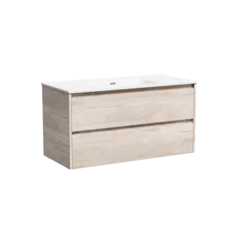 Тумба под раковину Sancos Libra 99 см LB100EG подвесная, дуб галифакс натуральный