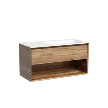 Тумба под раковину Sancos Marmi 1.0 100 см MR1.0100RECH дуб чарльстон, правая