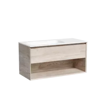 Тумба под раковину Sancos Marmi 1.0 100 см MR1.0100LEG дуб галифакс натуральный, левая