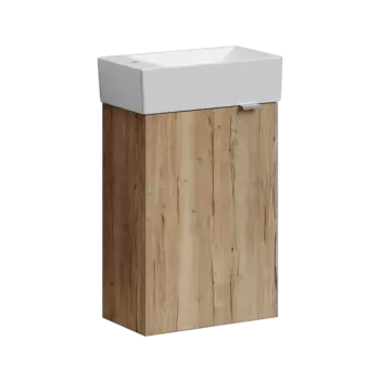 Тумба под раковину Sancos Mini 35 см MN35EGL подвесная, дуб галифакс натуральный