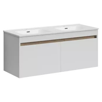 Тумба под раковину Sancos Smart 119 см SM120-2W подвесная, белая