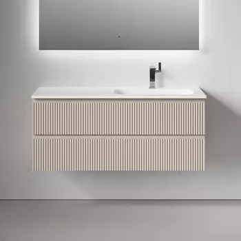 Тумба под раковину Sancos Snob R 120 см SNR120RCE правая, подвесная, Beige Soft