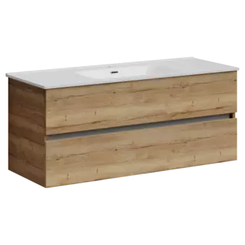 Тумба под раковину Sancos Urban 119 см UR120-1EG подвесная, дуб галифакс натуральный