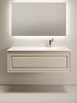 Тумба под раковину Sancos Very 120 см VR120RCE правая, подвесная, Beige Soft