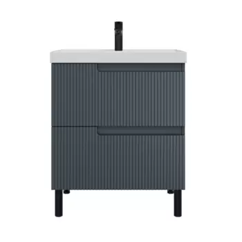 Тумба под раковину СанТа Альтаир 70 см 700501 графит матовый