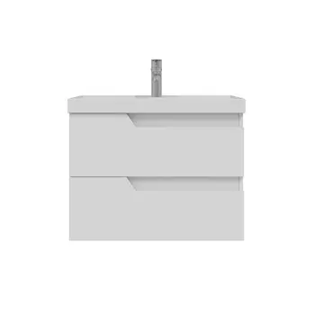 Тумба под раковину СанТа Антарес 70 см 700518 белая глянцевая