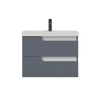 Тумба под раковину СанТа Антарес 70 см 700521 графит матовый