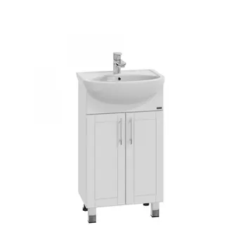 Тумба под раковину СанТа Дублин 49 см 223011 напольная, белая