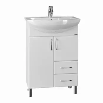 Тумба под раковину СанТа Грация 56х31 201020 напольная белая