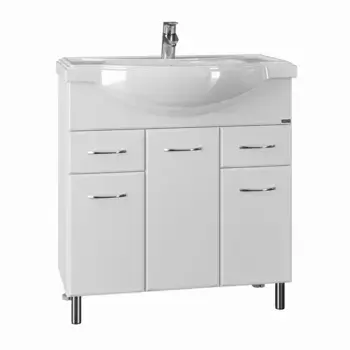 Тумба под раковину СанТа Эльбрус 76х34 201115 напольная белая