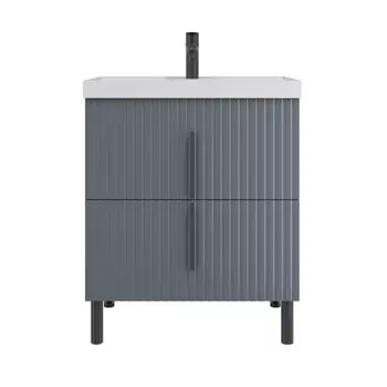 Тумба под раковину СанТа Юпитер 70 см 700543 графит матовый