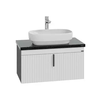Тумба под раковину СанТа Юпитер 78 см 700358 белая, темная