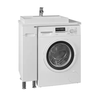 Тумба под раковину СанТа Лондон 19х97 224029 напольная, белая