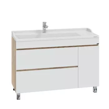 Тумба под раковину СанТа Марс 120 см 700423 белая, янтарная