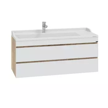 Тумба под раковину СанТа Марс 120 см 700425 белая, янтарная