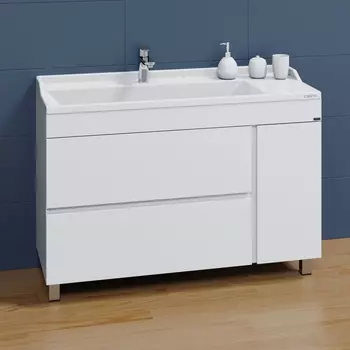 Тумба под раковину СанТа Марс 120х70 700254 напольная, белая